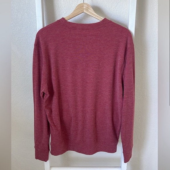 Double Zero Heather Red Crewneck Sweatshirt - Picture 5 of 7